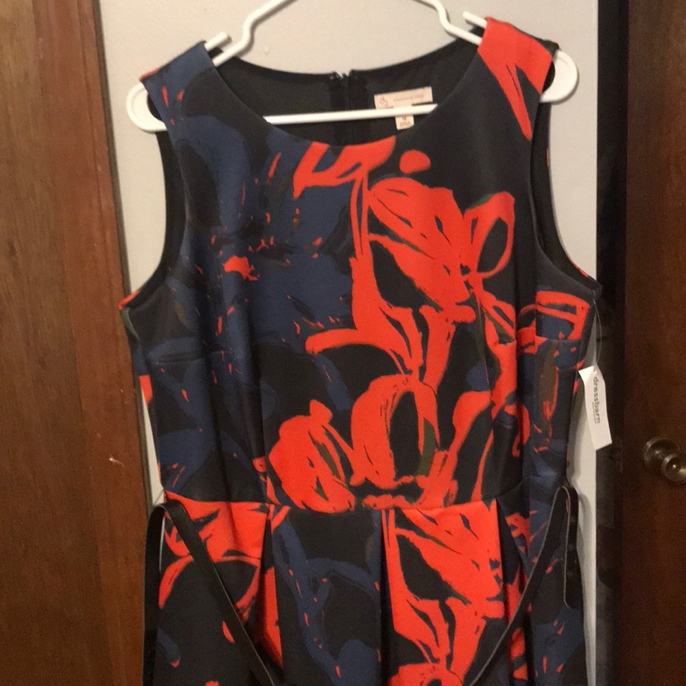 Scuba knit sleeveless dress size 14 - Picture 2 of 3